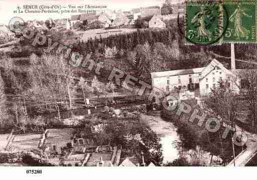 Ville de SEMURENAUXOIS, carte postale ancienne