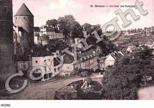 Ville de SEMURENAUXOIS, carte postale ancienne