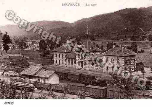 Ville de SERVANCE, carte postale ancienne