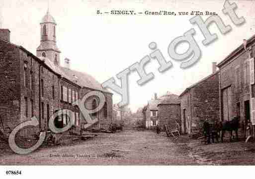 Ville de SINGLY, carte postale ancienne Ville de SINGLY, carte postale ancienne