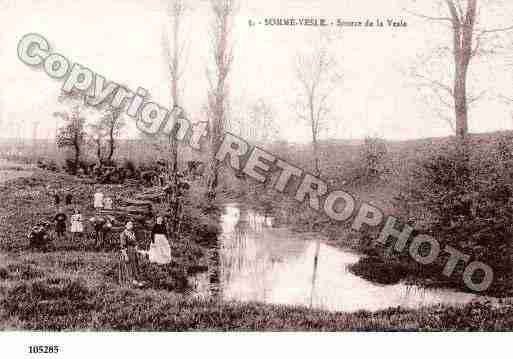 Ville de SOMMEVESLE, carte postale ancienne