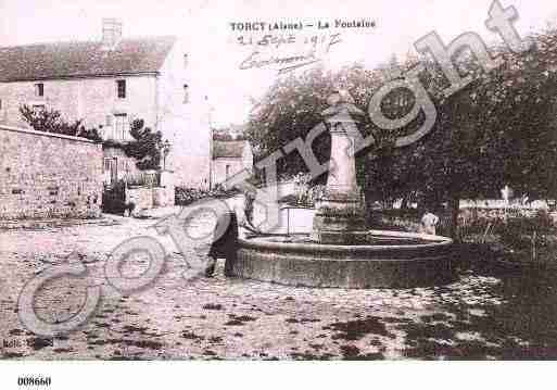Ville de TORCYENVALOIS, carte postale ancienne
