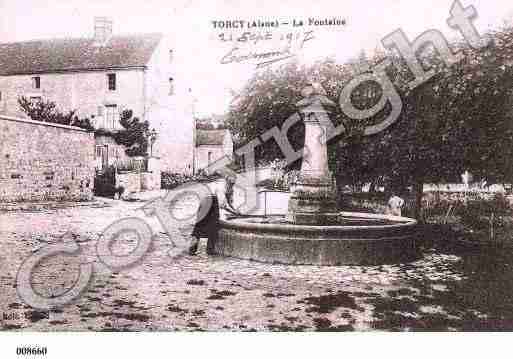 Ville de TORCYENVALOIS, carte postale ancienne