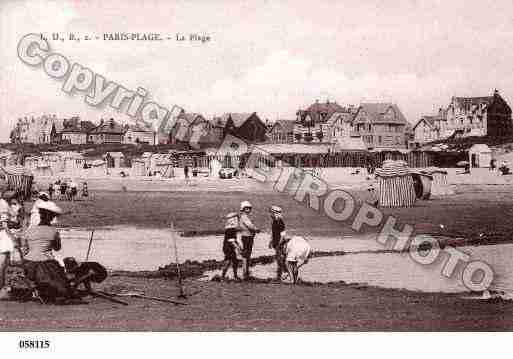 Ville de TOUQUETPARISPLAGE(LE), carte postale ancienne