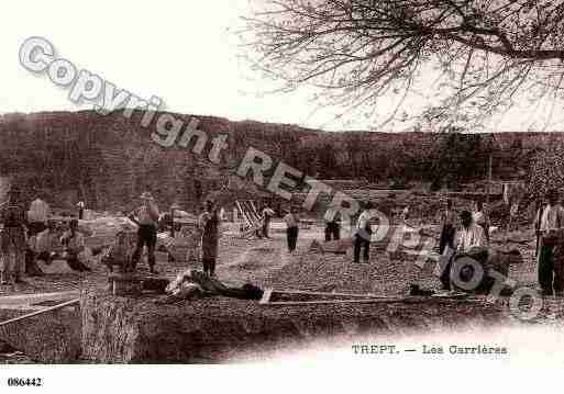 Ville de TREPT, carte postale ancienne