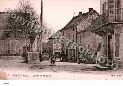 Ville de TREPT, carte postale ancienne