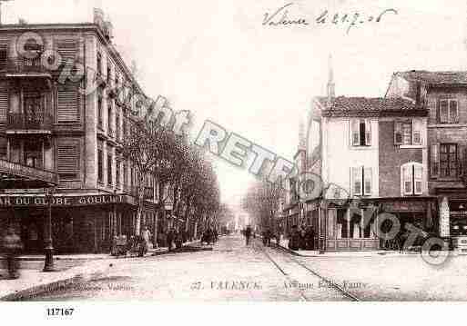 Ville de VALENCE, carte postale ancienne