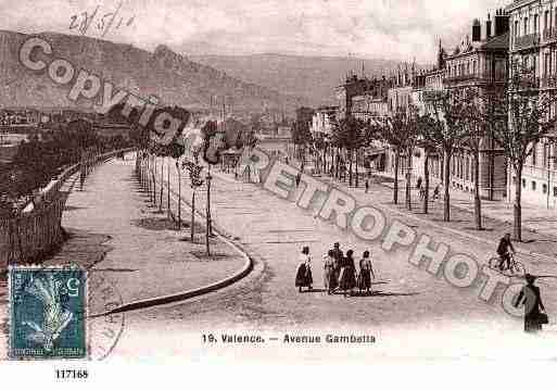 Ville de VALENCE, carte postale ancienne