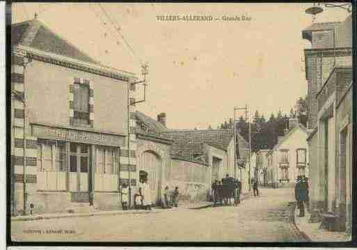 Ville de VILLERSALLERAND, carte postale ancienne