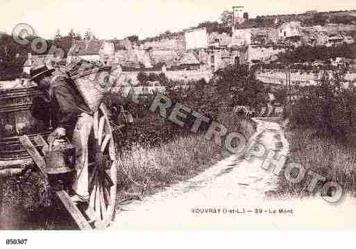 Ville de VOUVRAY, carte postale ancienne