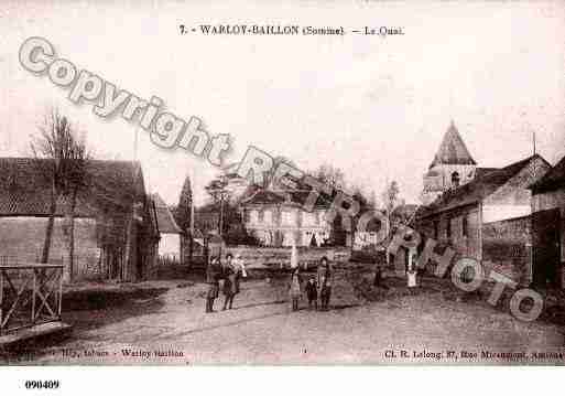 Ville de WARLOYBAILLON, carte postale ancienne