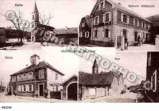 Ville de ALGOLSHEIM, carte postale ancienne