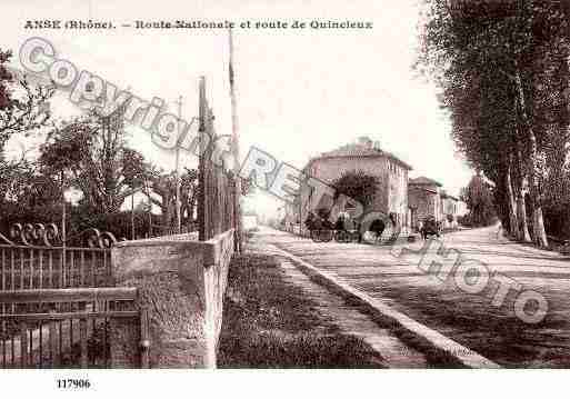 Ville de ANSE, carte postale ancienne