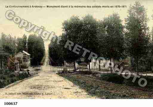 Ville de ARDENAYSURMERIZE, carte postale ancienne