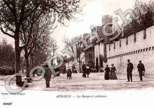 Ville de AVIGNON, carte postale ancienne