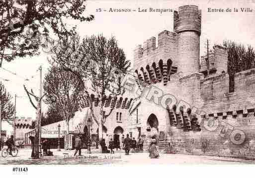 Ville de AVIGNON, carte postale ancienne