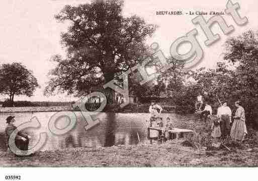 Ville de BEUVARDES, carte postale ancienne