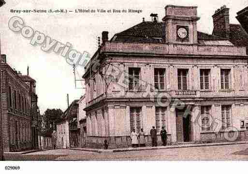 Ville de BRAYSURSEINE, carte postale ancienne