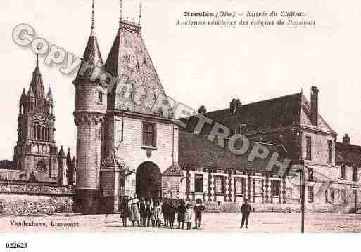 Ville de BRESLES, carte postale ancienne