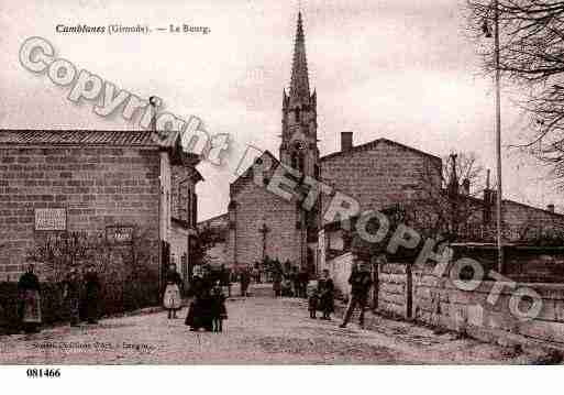 Ville de CAMBLANESETMEYNAC, carte postale ancienne