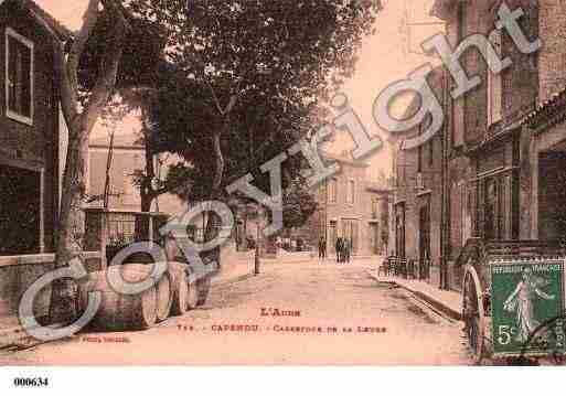 Ville de CAPENDU, carte postale ancienne