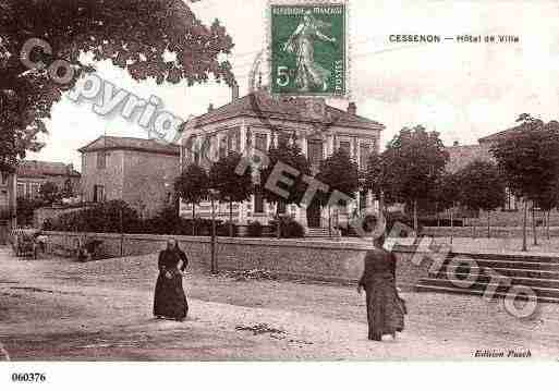 Ville de CESSENON, carte postale ancienne