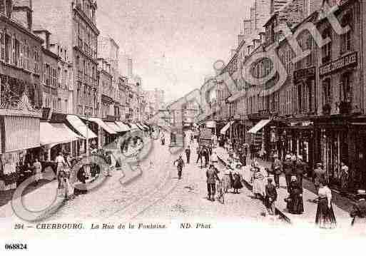 Ville de CHERBOURG, carte postale ancienne