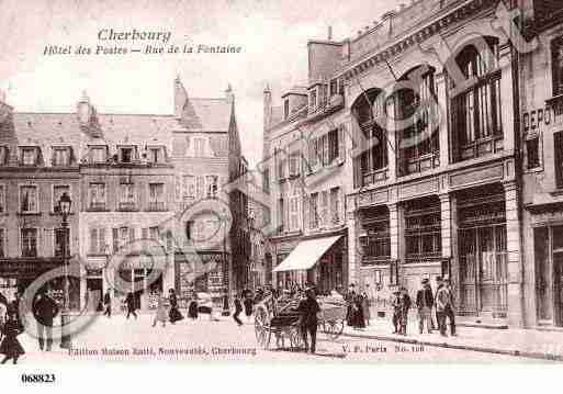 Ville de CHERBOURG, carte postale ancienne