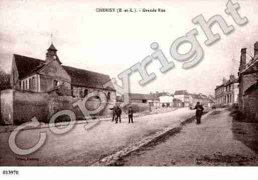 Ville de CHERISY, carte postale ancienne