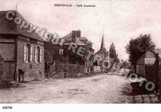 Ville de CONTEVILLE, carte postale ancienne