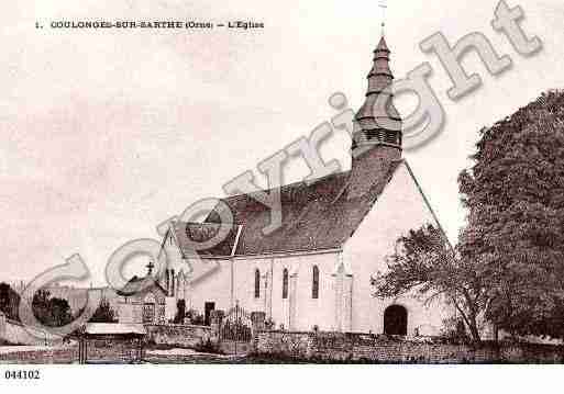 Ville de COULONGESSURSARTHE, carte postale ancienne