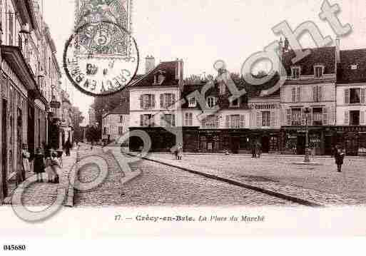 Ville de CRECYLACHAPELLE, carte postale ancienne