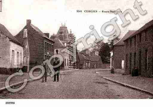 Ville de CURGIES, carte postale ancienne