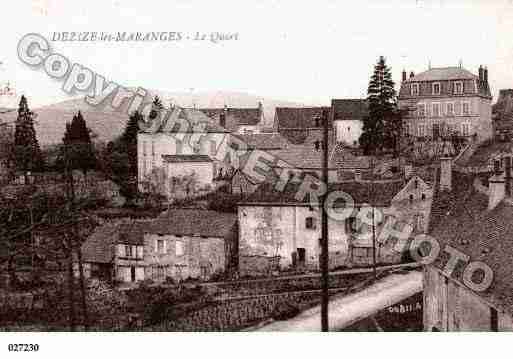 Ville de DEZIZELESMARANGES, carte postale ancienne