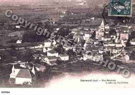Ville de DURAVEL, carte postale ancienne