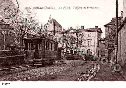 Ville de ECULLY, carte postale ancienne