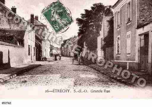 Ville de ETRECHY, carte postale ancienne