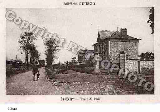 Ville de ETRECHY, carte postale ancienne