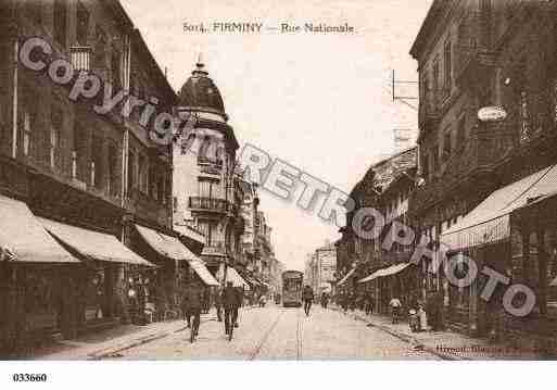 Ville de FIRMINY, carte postale ancienne