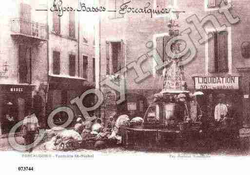 Ville de FORCALQUIER, carte postale ancienne