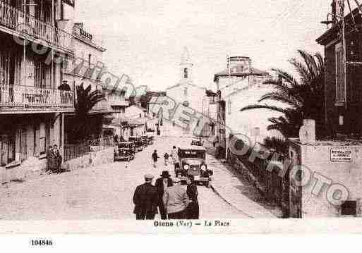 Ville de GIENS, carte postale ancienne