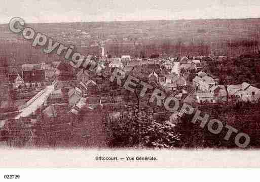 Ville de GILOCOURT, carte postale ancienne