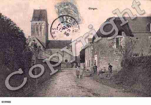 Ville de GORGES, carte postale ancienne
