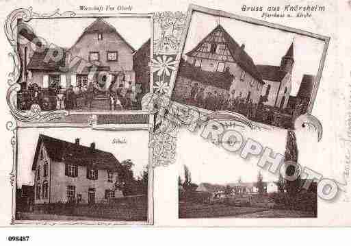 Ville de KNOERSHEIM, carte postale ancienne