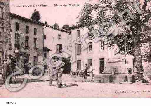 Ville de LAPRUGNE, carte postale ancienne