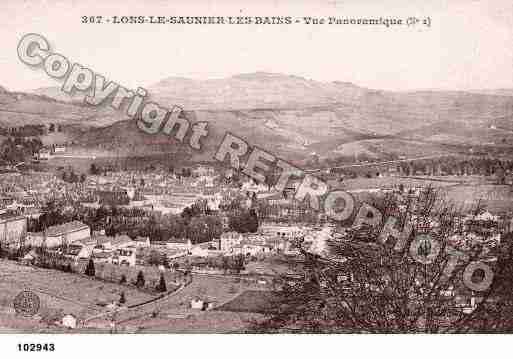 Ville de LONSLESAUNIER, carte postale ancienne