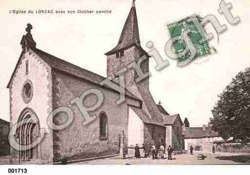 Ville de LONZAC(LE), carte postale ancienne