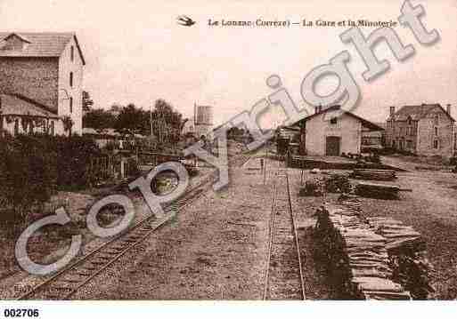 Ville de LONZAC(LE), carte postale ancienne