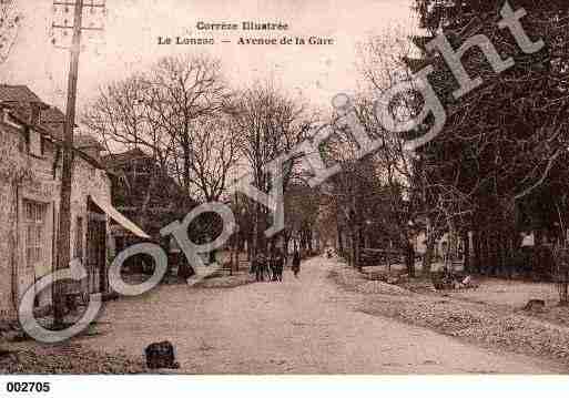 Ville de LONZAC(LE), carte postale ancienne