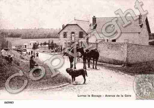 Ville de LORREZLEBOCAGEPREAUX, carte postale ancienne